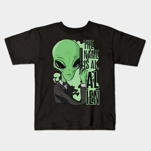 Extraterrestrial Encounter Kids T-Shirt by Life2LiveDesign